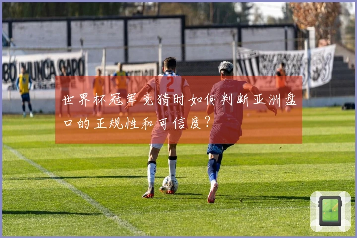世界杯冠军竞猜时如何判断亚洲盘口的正规性和可信度？
