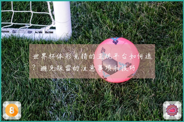 世界杯体彩竞猜的正规平台如何选？避免踩雷的注意事项和技巧
